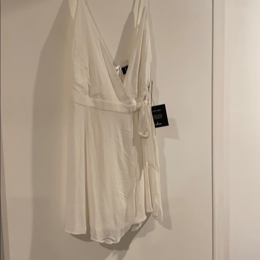White Skort Romper